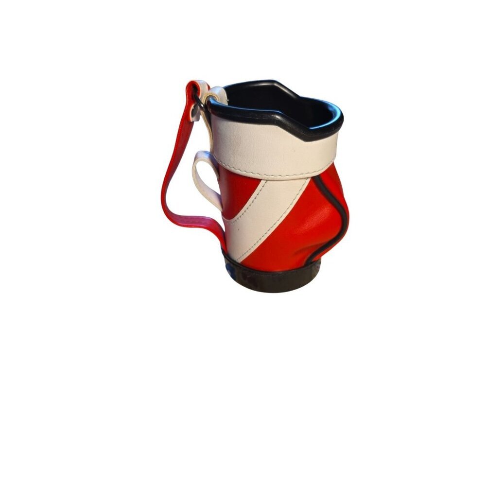 Vintage Golf Bag Can/Beer Holder Red & White